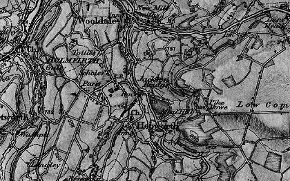 Old map of Scholes in 1896