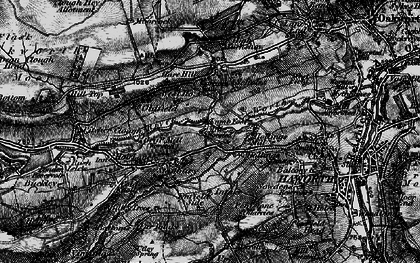 Old map of Scholes in 1898