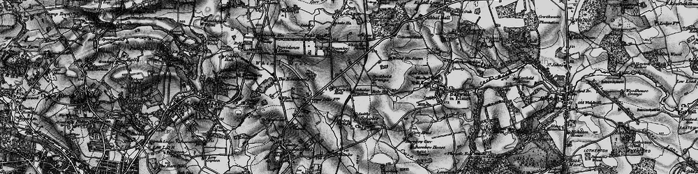 Old map of Scholes in 1898