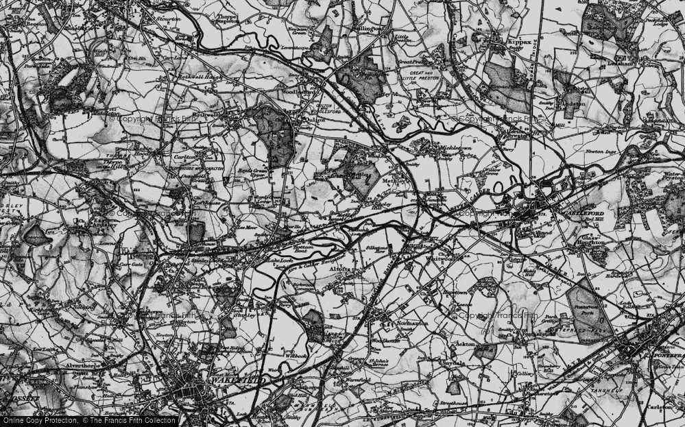 Old Map of Scholey Hill, 1896 in 1896