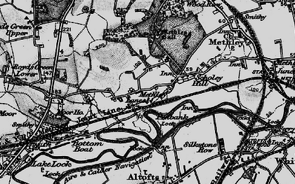 Old map of Scholey Hill in 1896