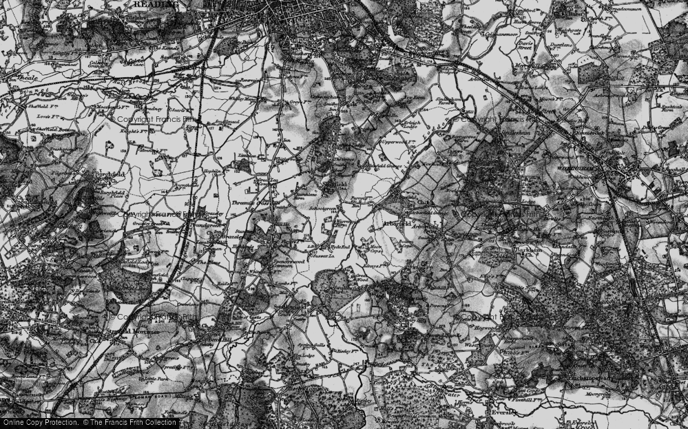 Old Map of Schoolgreen, 1895 in 1895