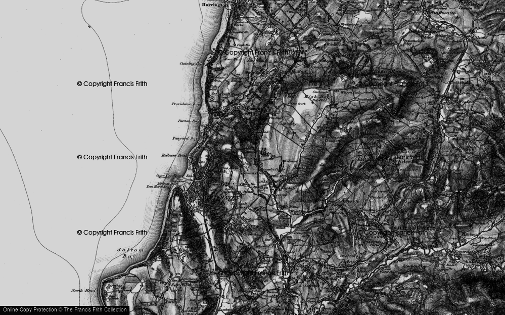 Old Map of Scilly Bank, 1897 in 1897