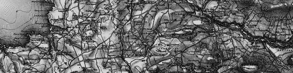 Old map of Scleddau in 1898