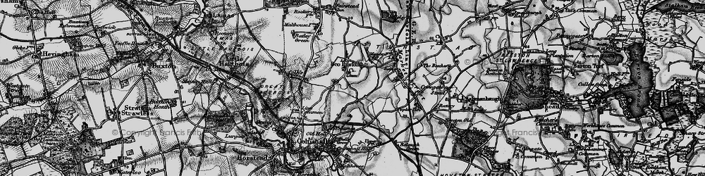 Old map of Sco Ruston in 1898