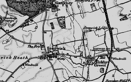 Old map of Scopwick in 1899