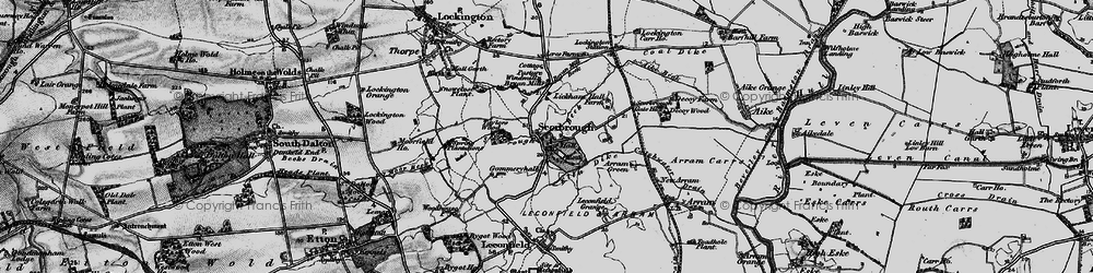 Old map of Scorborough in 1898