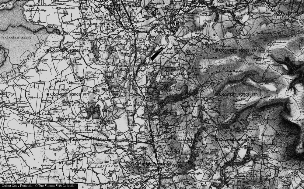Old Map of Historic Map covering Wyre Br in 1896