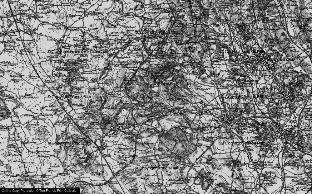 Old Map of Scot Hay, 1897 in 1897