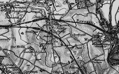 Old map of Scotby in 1897