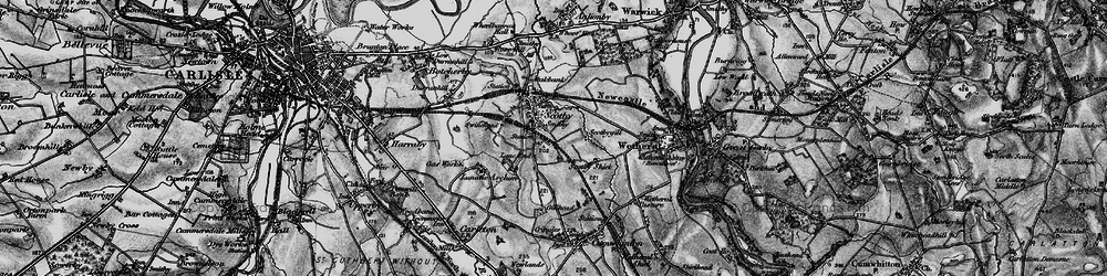 Old map of Scotby in 1897