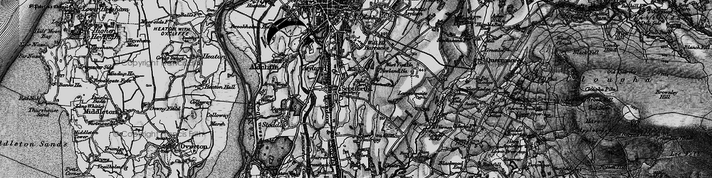 Old map of Scotforth in 1898