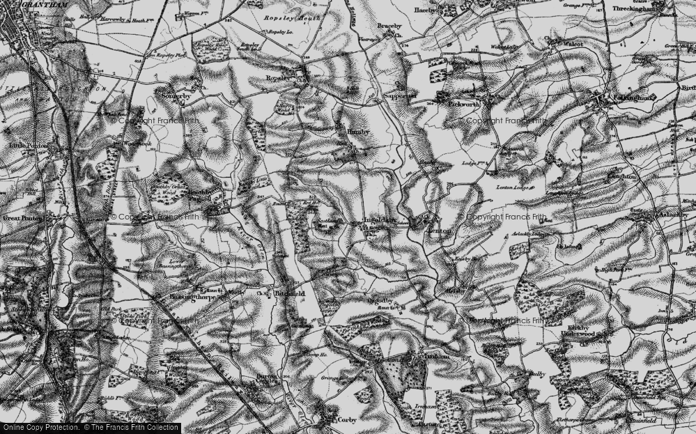 Old Map of Scotland, 1895 in 1895