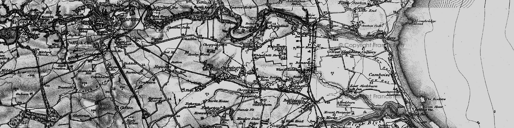 Old map of Scotland Gate in 1897