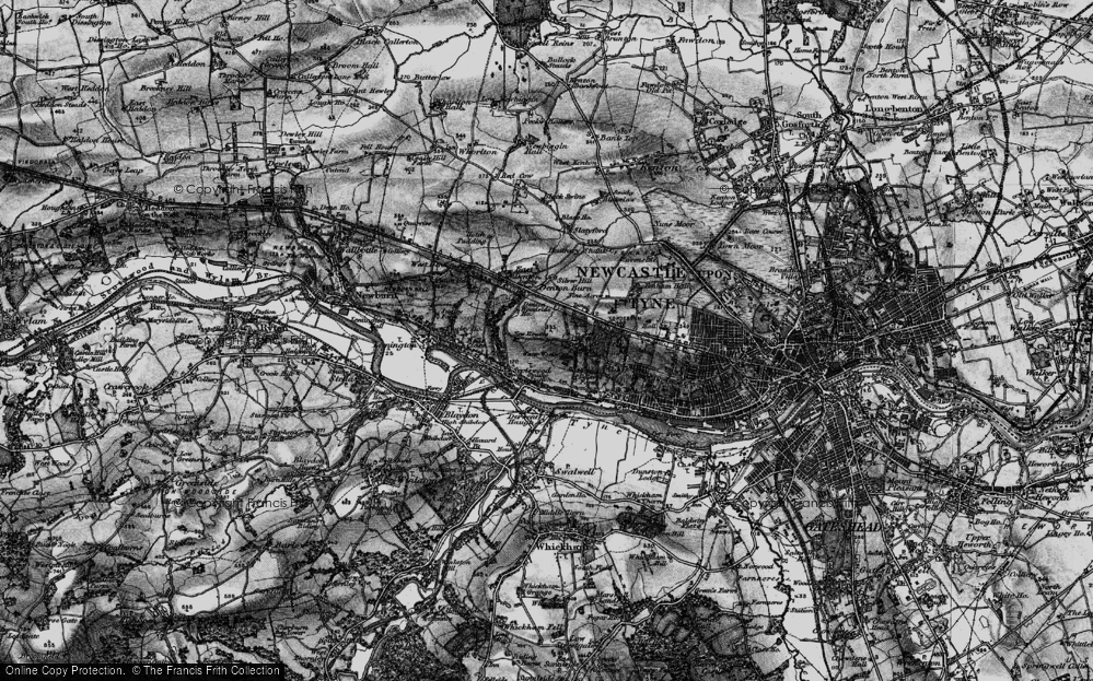 Old Map of Scotswood, 1898 in 1898