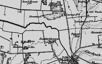 Old map of Scotterthorpe in 1895