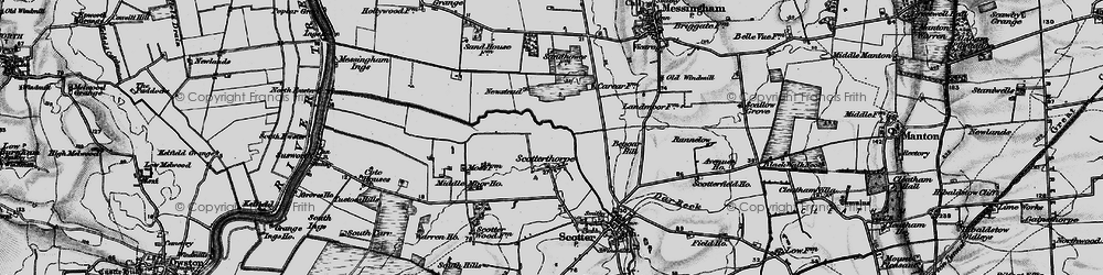 Old map of Scotterthorpe in 1895