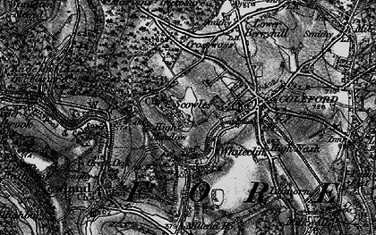 Old map of Scowles in 1896
