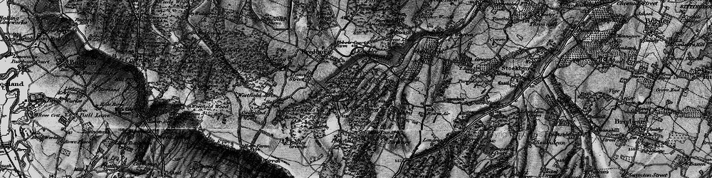 Old map of Scragged Oak in 1895