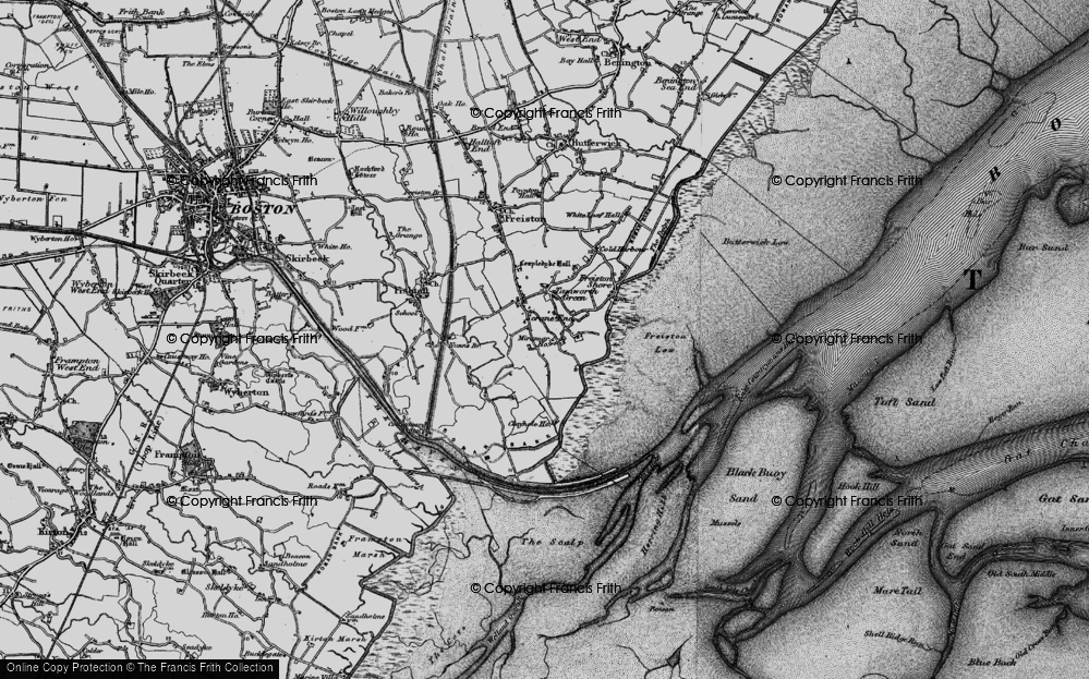 Old Map of Scrane End, 1898 in 1898