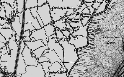 Old map of Scrane End in 1898