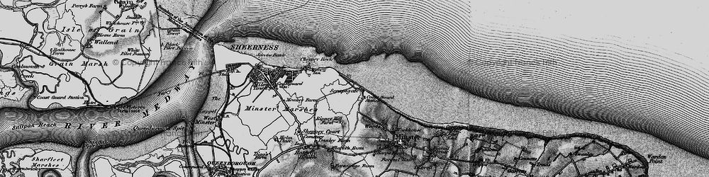 Old map of Barton's Point in 1895