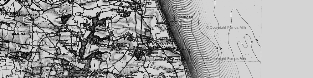 Old map of Scratby in 1898
