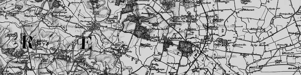 Old map of Scremby in 1899