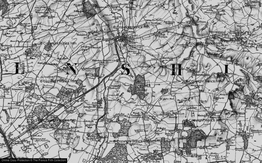 Old Map of Scrivelsby, 1899 in 1899