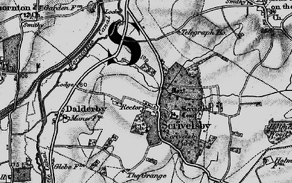 Old map of Scrivelsby in 1899