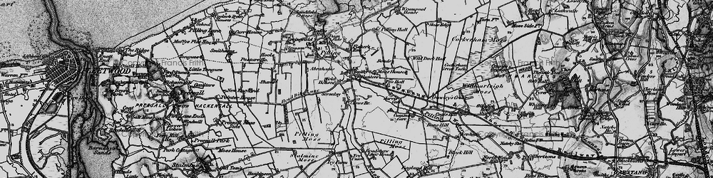 Old map of Scronkey in 1896