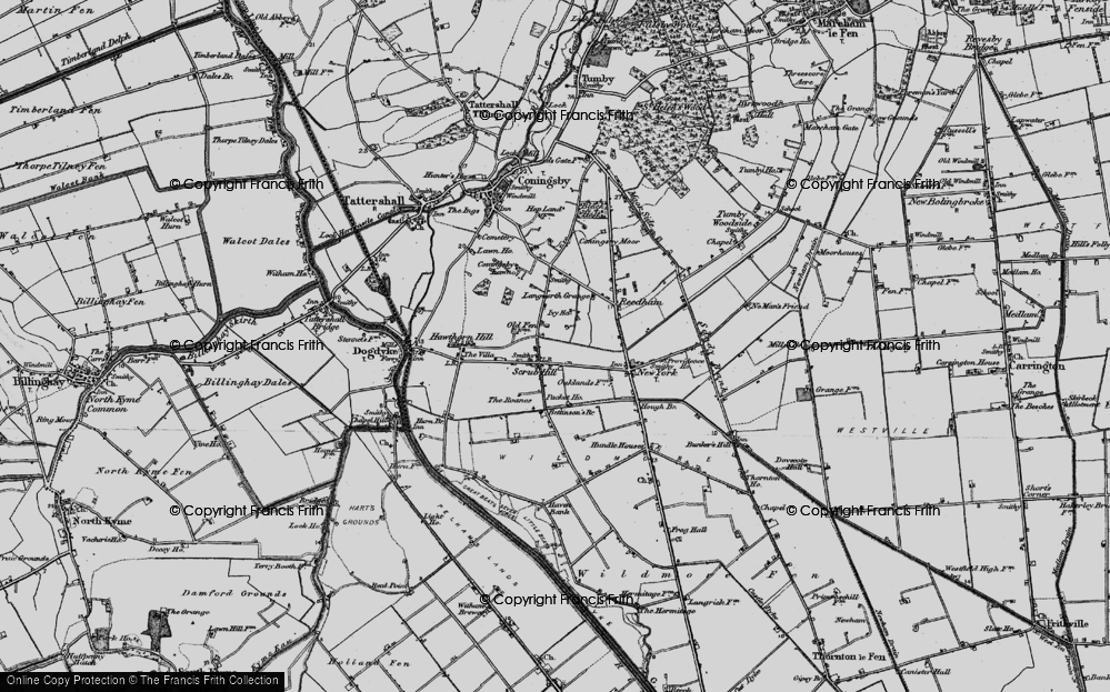 Old Map of Historic Map covering Bettinson's Br in 1899