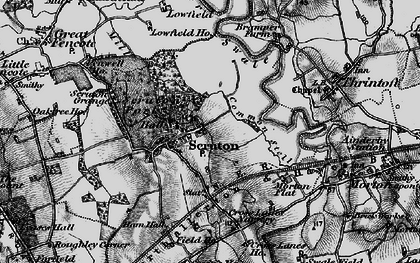 Old map of Scruton in 1897