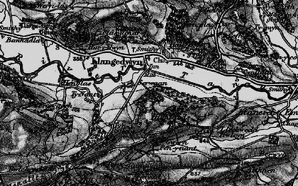 Old map of Scrwgan in 1897
