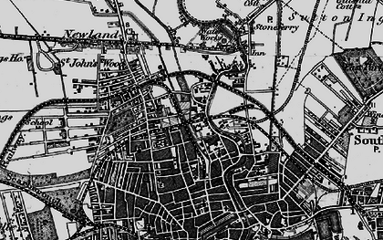 Old map of Sculcoates in 1895