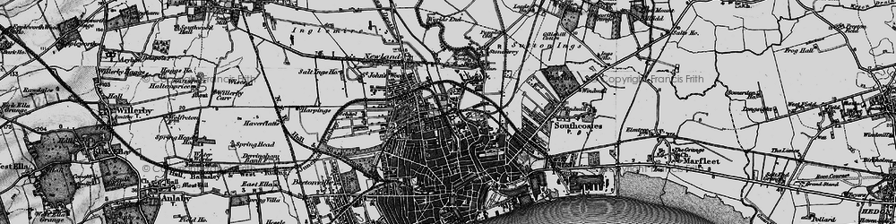 Old map of Sculcoates in 1895