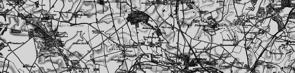 Old map of Sculthorpe in 1898