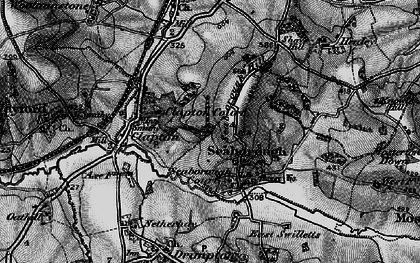 Old map of Seaborough in 1898