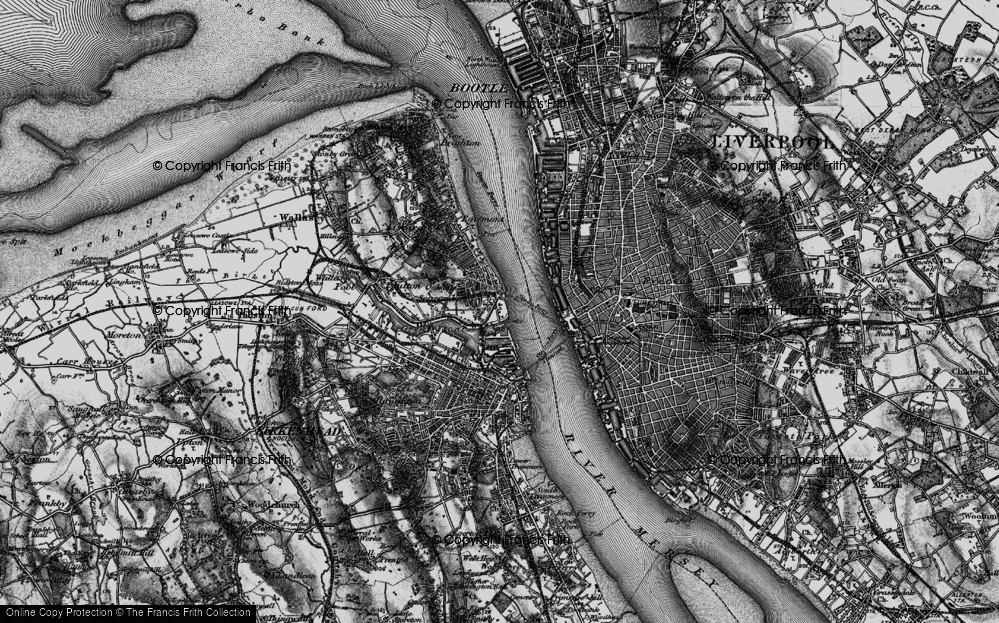 Old Map of Seacombe, 1896 in 1896