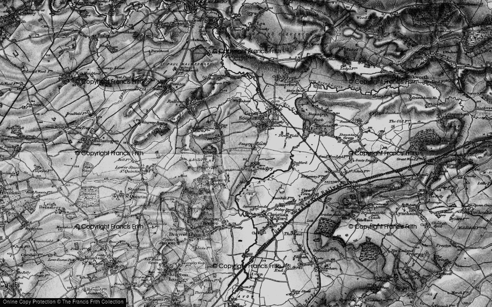 Old Map of Seagry Heath, 1898 in 1898