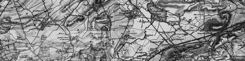 Old map of Seagry Heath in 1898