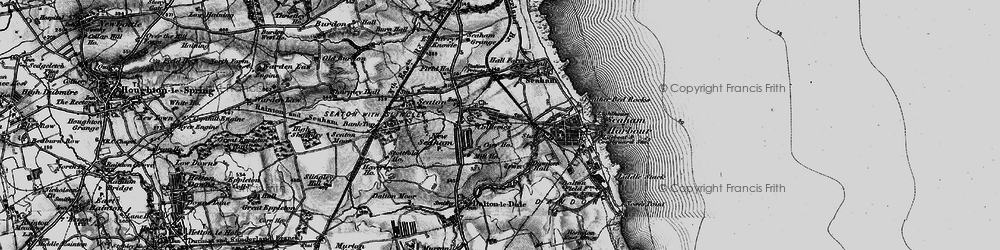 Old map of Seaham in 1898