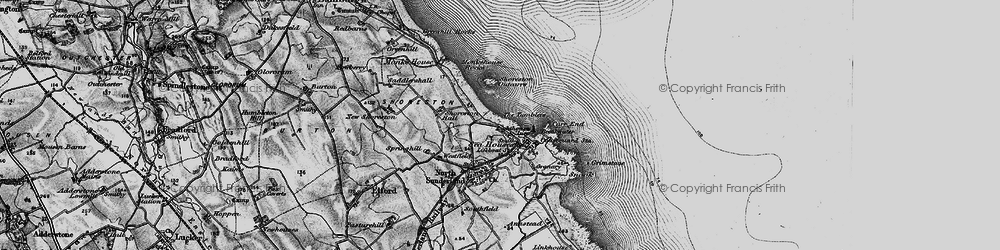 Old map of Seahouses in 1897