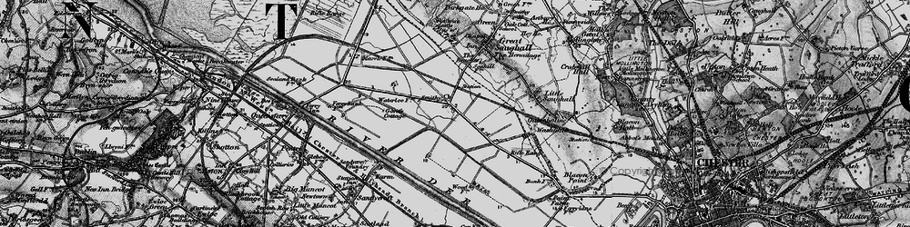 Old map of Sealand in 1896
