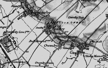 Old map of Searby in 1898