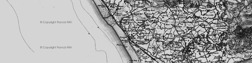 Old map of Whitriggs Scar in 1897