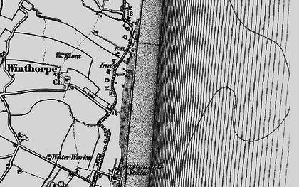 Old map of Seathorne in 1898