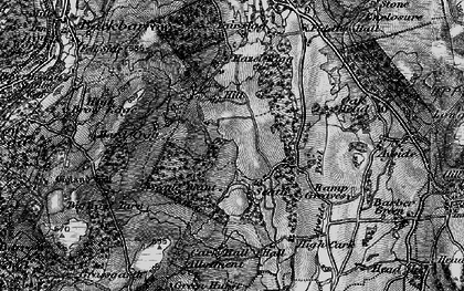 Old map of Cark Hall Allotment in 1898