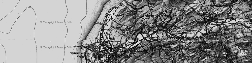 Old map of Seaton in 1897