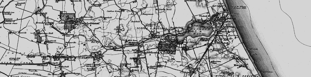 Old map of Seaton in 1897